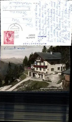 610267,Foto Ak Alpengasthof Steinplatte Waidring Tirol