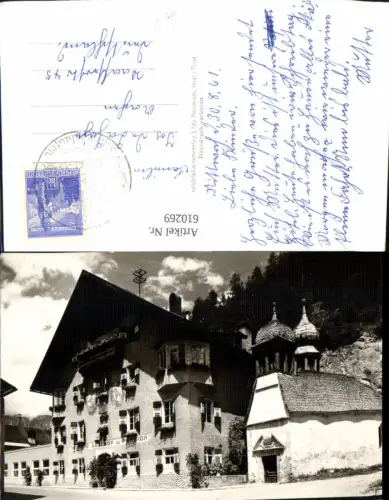 610269,Foto Ak Imst Tirol Neuners Gasthof u. Pension Kirche Kapelle