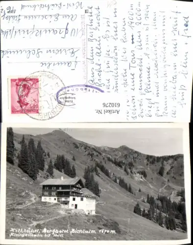 610276,Foto Ak Kitzbühel Berghotel Bichlalm Kleinseilbahn bis Hotel