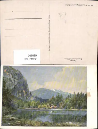 610300,Künstler Ak Osttirol Tristachersee b. Lienz Tristach