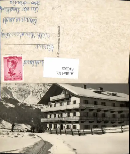 610305,Foto Ak Kitzbühel Ansicht Gasthof Pension Wintersport Ski