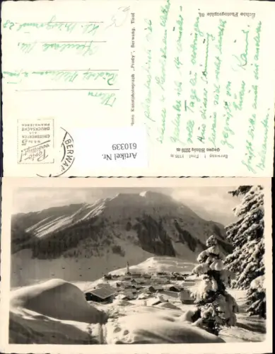 610339,Foto Ak Berwang i. Tirol geg. Hönig Winteransicht