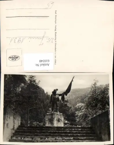 610348,Foto Ak Kufstein Andreas-Hofer-Denkmal