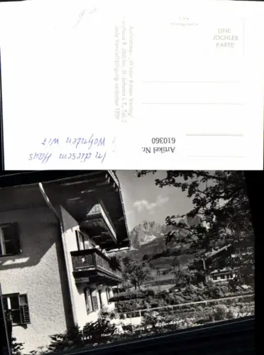 610360,Foto Ak Going a. Wilden Kaiser Haus Angerer