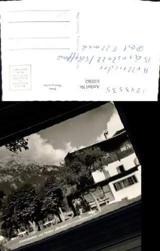 610362,Foto Ak Scheffau Wilden Kaiser Alpengasthof Pension Bärnstatt Hintersteinersee