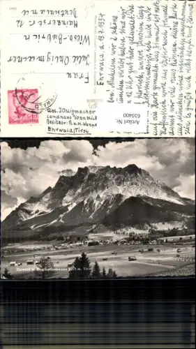 610400,Foto Ak Ehrwald m. Zugspitzmassiv