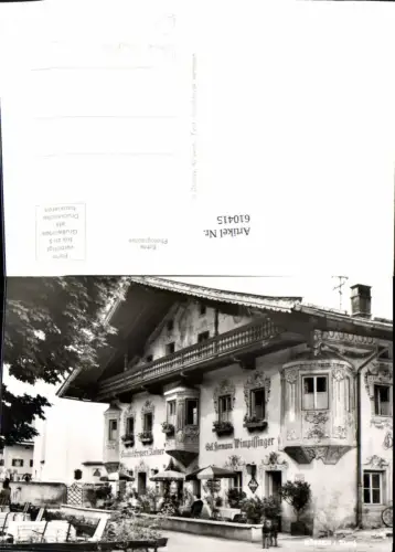 610415,Foto Ak Kössen Tirol Gasthof Erzherzog Kainer Reklame Bluna
