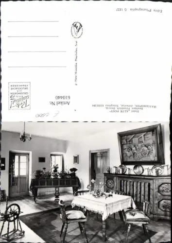 610440,Foto Ak Mayrhofen Zillertal Hotel Alte Post Innenansicht