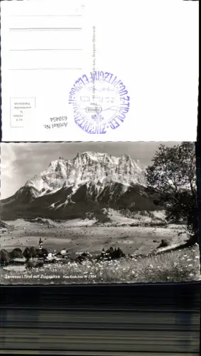 610454,Foto Ak Lermoos i. Tirol m. Zugspitze pub Risch-Lau W 1304