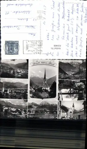 610468,Mehrbild Ak Imst Tirol Schwimmbad Kirche