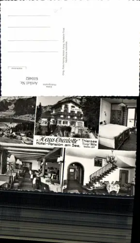 610482,Mehrbild Ak Thiersee Haus Charlotte Hotel Pension a. See