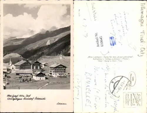610645,Obergurgl Ober Gurgl bei Sölden Ötztal