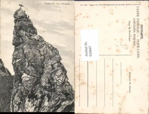 610647,Innsbruck Kletterer Frau Hitt Bergsteigen Klettern pub Fritz Gratl 1438