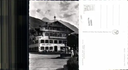 610682,Foto Ak Mayrhofen Zillertal Gasthof Alte Post geg. Tristner