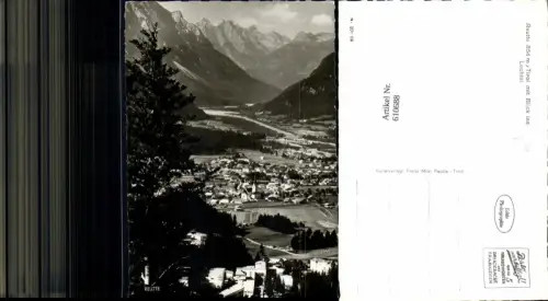 610688,Foto Ak Reutte m. Blick ins Lechtal