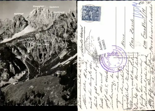 610693,Foto Ak Going am Wilden Kaiser Baumgarten Alm Hütte i. Wilden Kaiser Gaudeamushütte