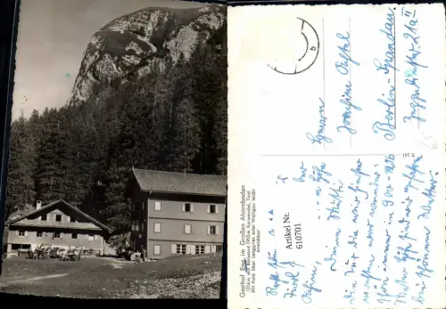 610701,Gasthof Eng i. Großen Ahornboden m. Bärwand Karwendel Lenggries Wallgau