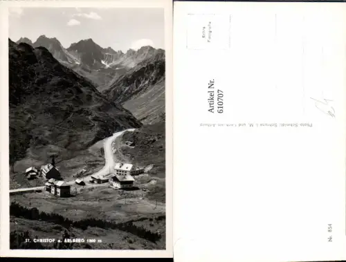 610707,Foto Ak St Christoph Christof a. Arlberg St Anton a. Arlberg