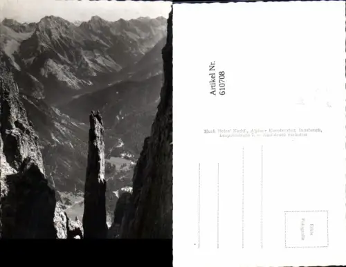 610708,Foto Ak Gipfelstürmernadel b. Zirl Karwendel
