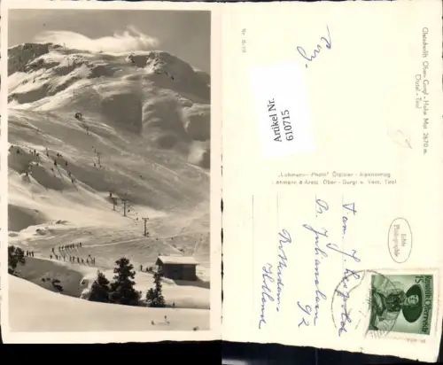 610715,Foto Ak Obergurgl Hohe Mut Ötztal Sölden Wintersport