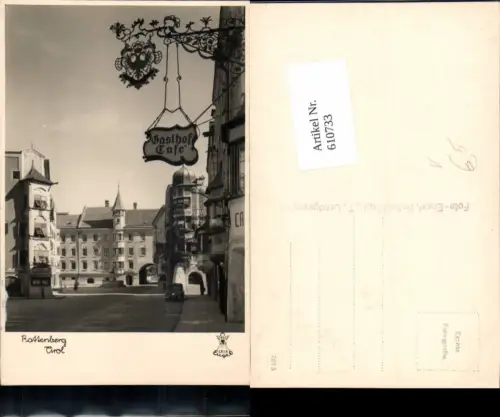610733,Foto Ak Rattenberg Tirol Ansicht Gasthof Cafe pub Foto Engel