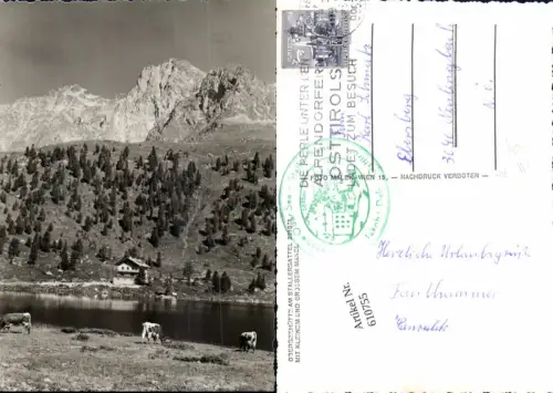 610755,Foto Ak Oberseehütte a. Stallersattel m. Kleinem u. Gr. Mandl Jakob i. Defreggertal