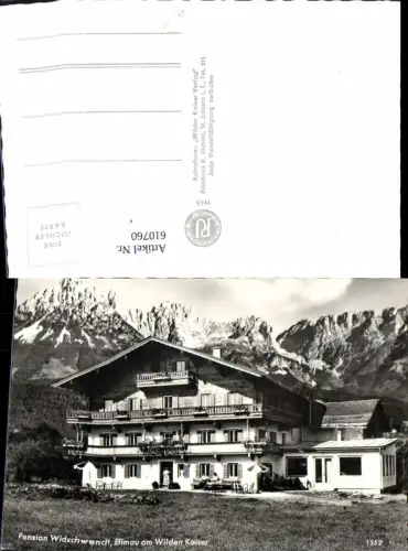 610760,Foto Ak Ellmau a. Wilden Kaiser Pension Widschwendt