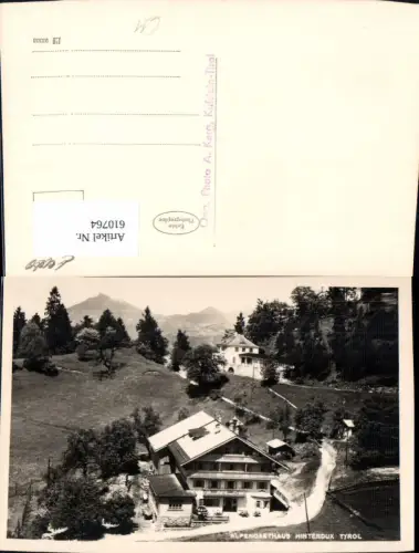 610764,Foto Ak Hintertux Tux Alpengasthaus