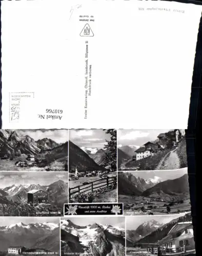 610766,Mehrbild Ak Neustift i. Stubai Kartnallhöfe Neder Pinnistal Starkenburgerhütte