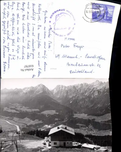 610797,Foto Ak Schwaz i. Tirol Berghaus Hecher Seilbahn Bergbahn