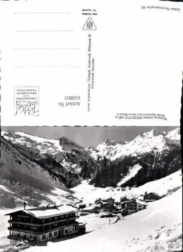 610803,Foto Ak Hinterux Tux Hotel Alpenhof u. Haus Berghof Winteransicht