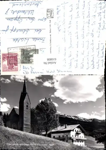 610808,Foto Ak Tulfes Alpengasthaus Windegg Kirche