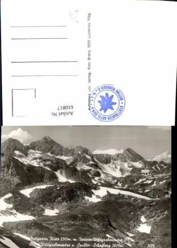 610817,Foto Ak Steeg Stuttgarter Hütte Unterer Wildgrubenspitze u. Spuller Schafberg