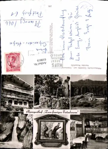 610819,Mehrbild Ak Kufstein Gaststätte Tatzelwurm Wasserfall