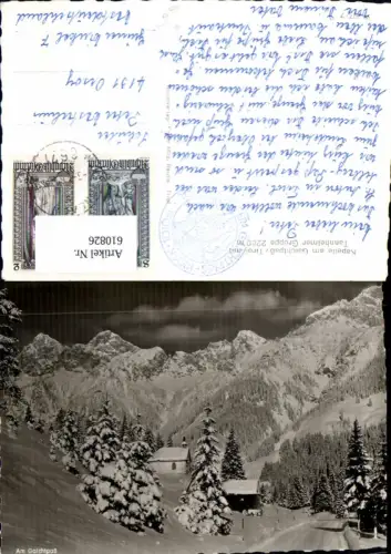 610826,Foto Ak Gaicht Kapelle a. Gaichtpaß Tannheimer Gruppe