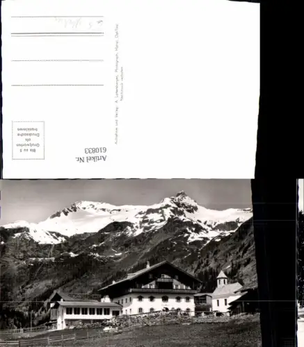610833,Foto Ak Matreier Tauernhaus m. Kirche Matrei in Osttirol