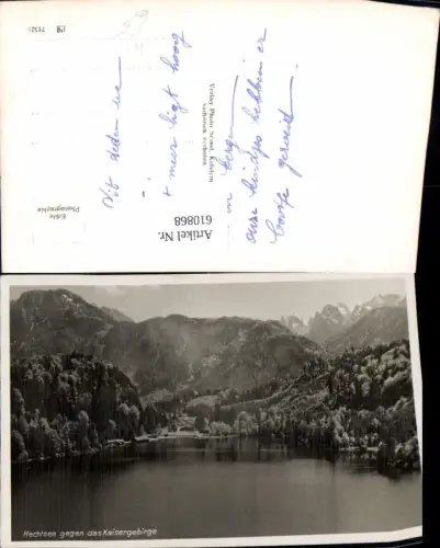 610868,Foto Ak bei Kufstein Hechtsee geg. d. Kaisergebirge