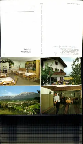 611863,Mehrbild Ak Wattens Gasthof Pension Frischmann Kegelbahn