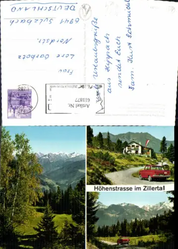 611877,Mehrbild Ak Höhenstrasse i. Zillertal Kaltenbach Zillertal Kaltenbacher Schihütte geg. Kellerjoch