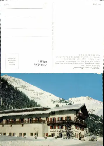 611881,Elbigenalp Lechtal Hotel Pension Alpenrose Winteransicht