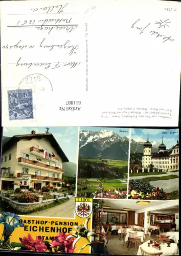 611887,Mehrbild Ak Stams Tirol Gasthaus u. Pension Eichenhof Stift Stams