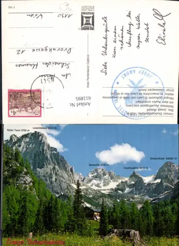 611895,Lienzer Dolomitenhütte Tristach Lienz Gipfelkarte
