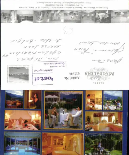611916,Mehrbild Ak Ried i. Zillertal Gartenhotel Magdalena Schwimmbad Terrasse Speisesaal