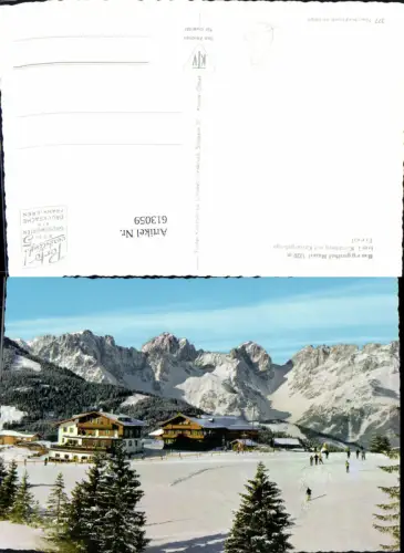 613059,Kirchberg Kaisergebirge Tirol Berggasthof Maierl Winteransicht Wintersport