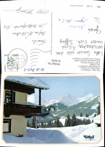 613078,Schattwald Gasthof Pension Alpenrose Rehbach Winteransicht