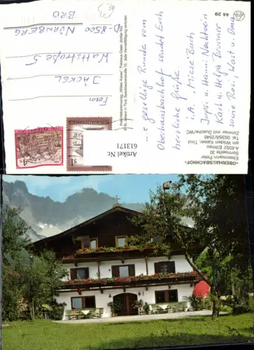 613171,Ellmau a. Wilden Kaiser Oberhausbachhof