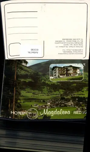 613190,Mehrbild Ak Ried i. Zillertal Hotel Pension Magdalena