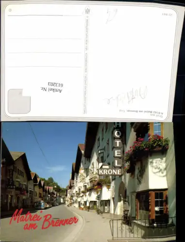 613203,Matrei a. Brenner Dorfmotiv m. Hotel Krone Gasthof Lamm