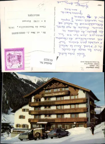 613223,Ischgl Hotel Jägerhof Winteransicht Wintersport Auto