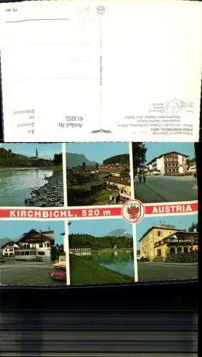 613255,Mehrbild Ak Kirchbichl Innufer Ortskern m. Pendling Gasthof Drei Grafen pub Alpine Luftbild FÖ 667